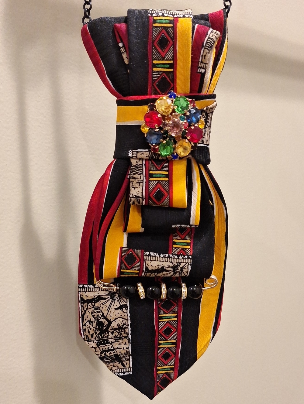 Heritage Upcycled Necktie Necklace
